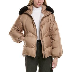 Gorski Womens Après Down Ski Jacket, Brown